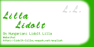 lilla lidolt business card